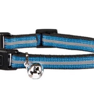 Cat Collar Flashlight Nylon blue reflect