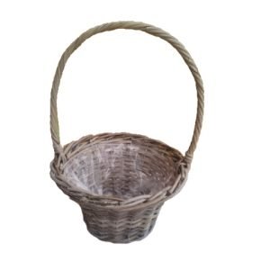 Handlebasket Rattan Grey D35H56cm